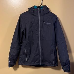 Women’s EMS new w/o tags 3 in 1  parka: outer shell, zip out puffer.